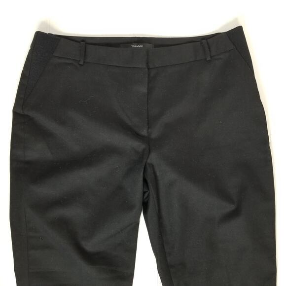 Tahari Cropped Pant Black 6 - Picture 2 of 7